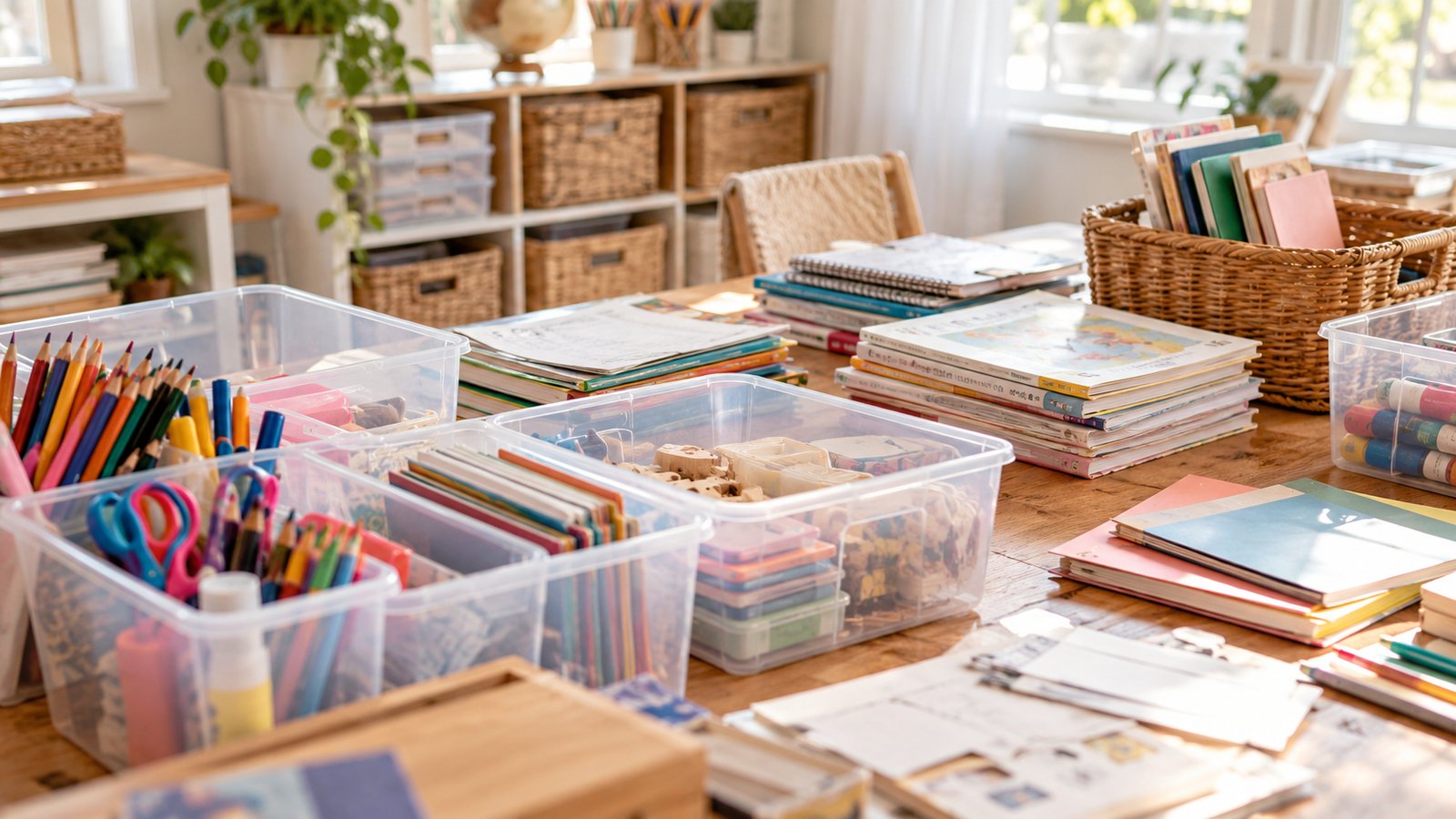Start by Sorting What You Have - Homeschool Storage Ideas for Small Homes: Organize Books, Supplies and Projects