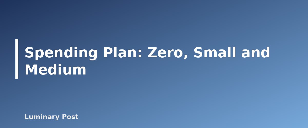 Spending Plan: Zero, Small and Medium - illustration for How to Set Up a Homeschool Space on a Budget, Even in a Small Home